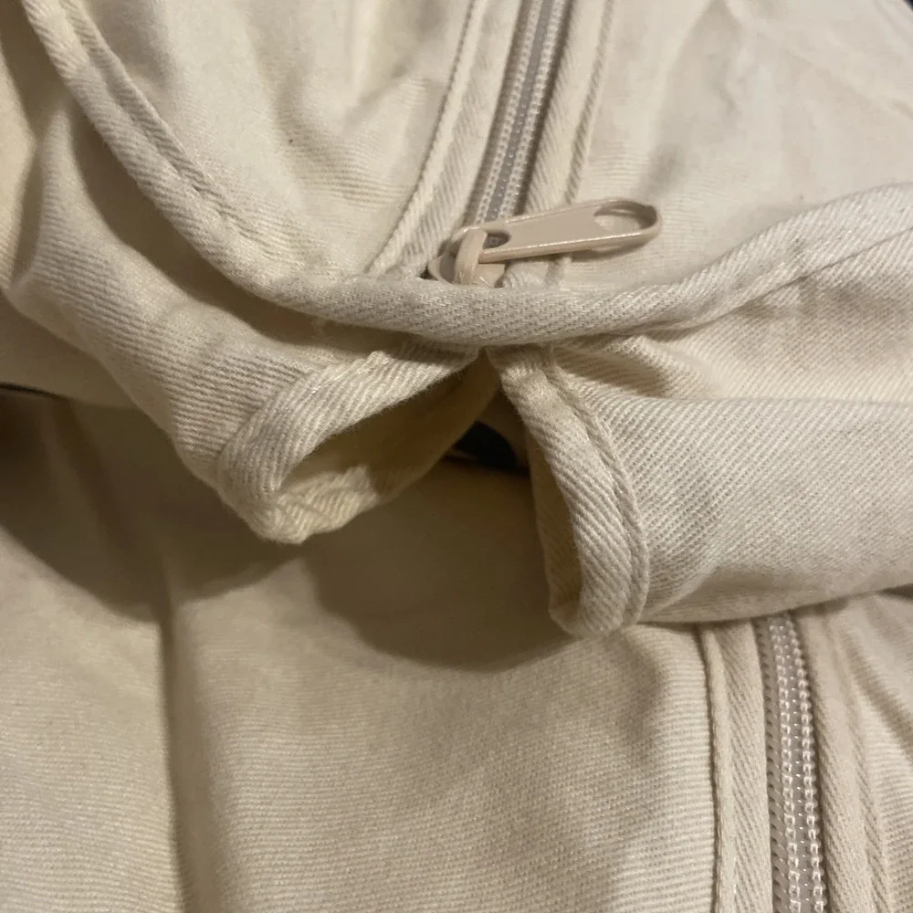 Louis Vuitton Garment Suit Bag Zip Up Large Wardrobe Dust Cover Cream